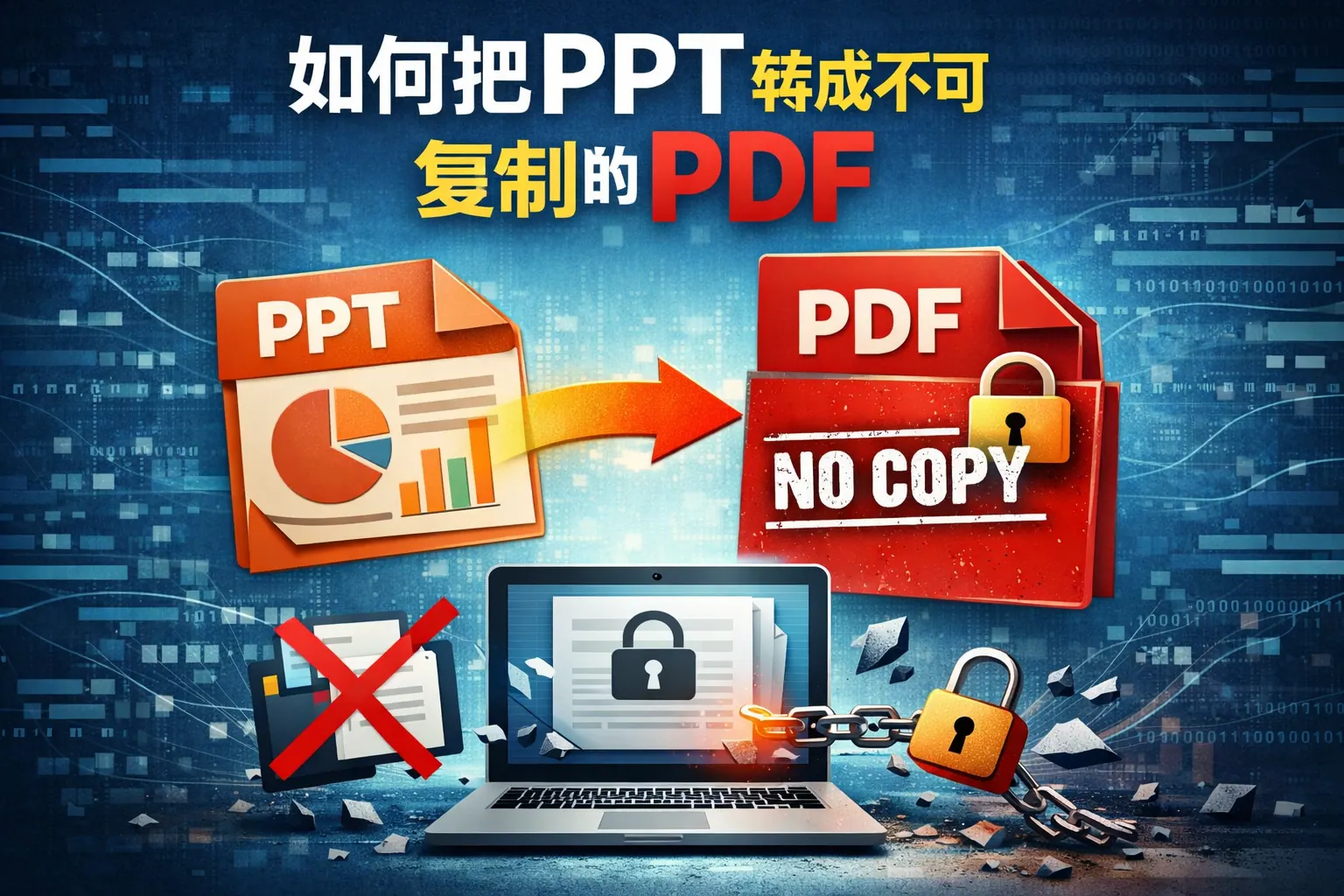 如何把ppt转成不可复制的pdf