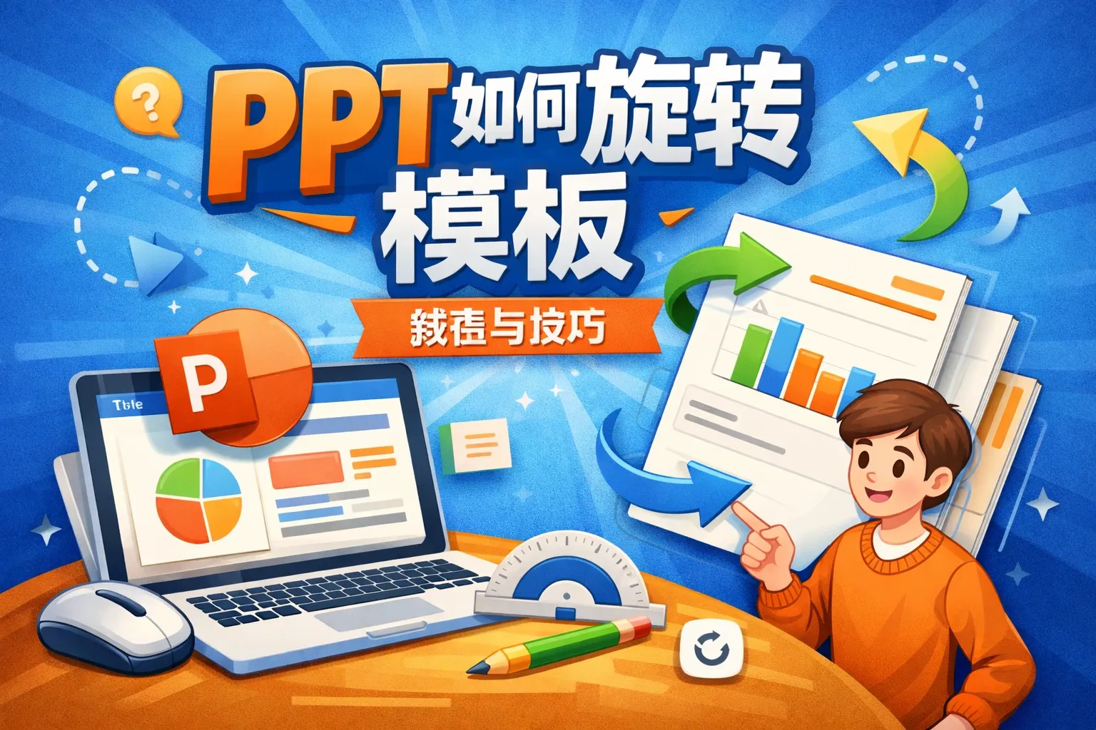 ppt如何旋转模板