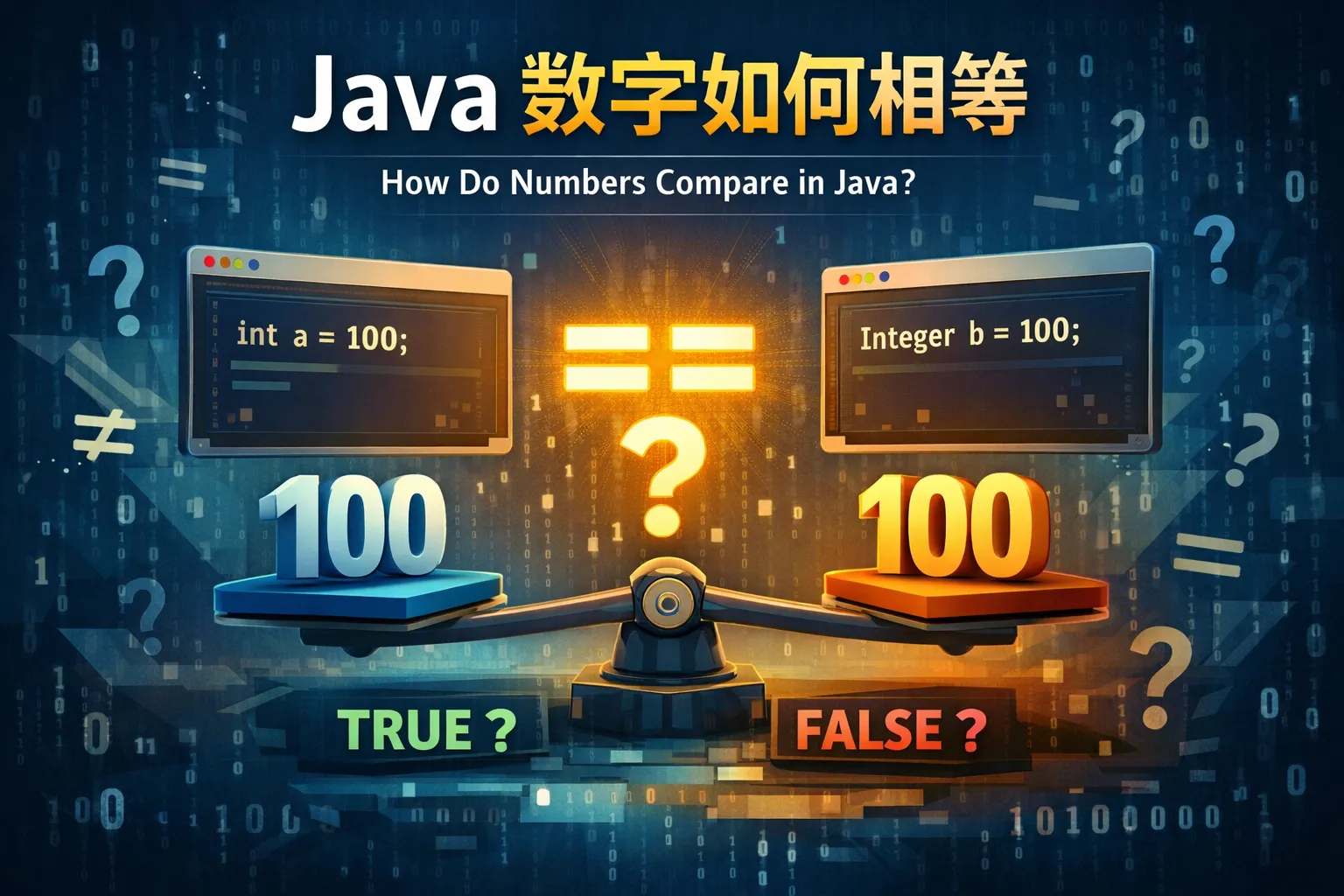 java数字如何相等