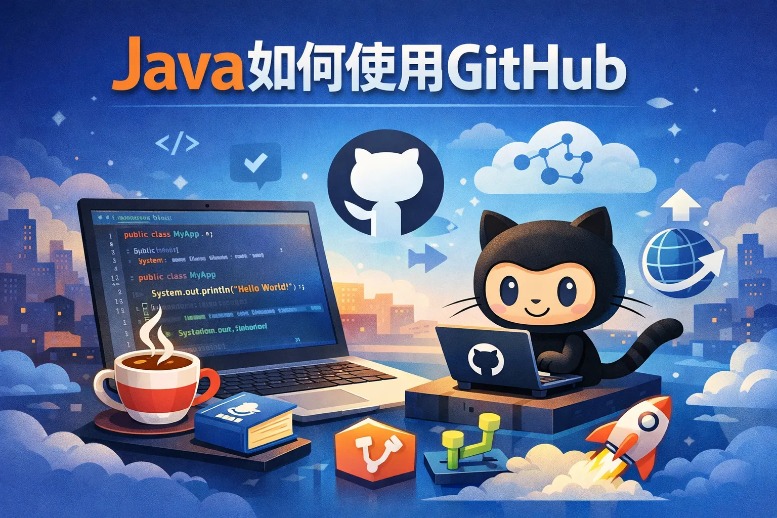 java如何使用github