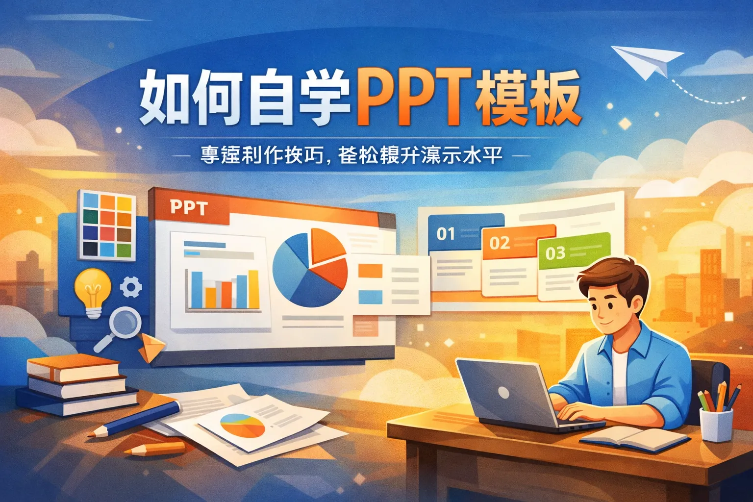 如何自学ppt模板