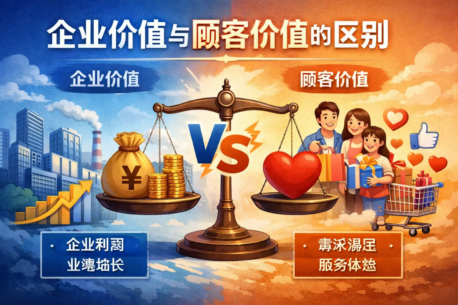 企业价值顾客价值的区别