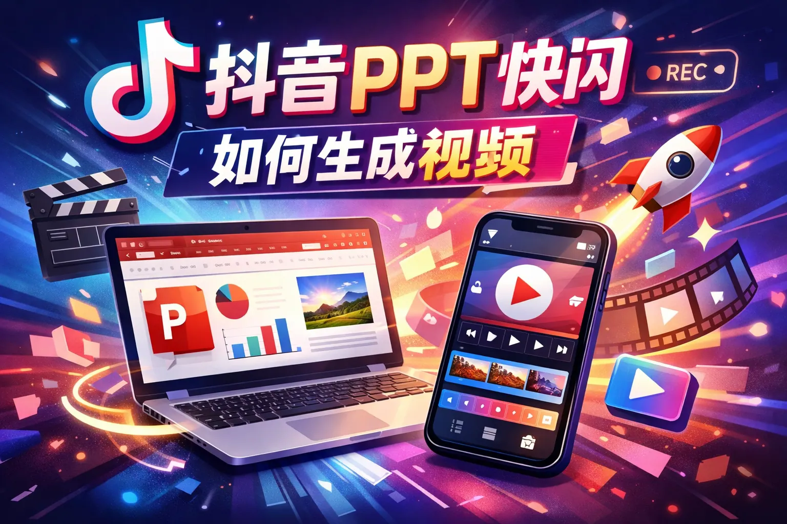 抖音ppt快闪如何生成视频