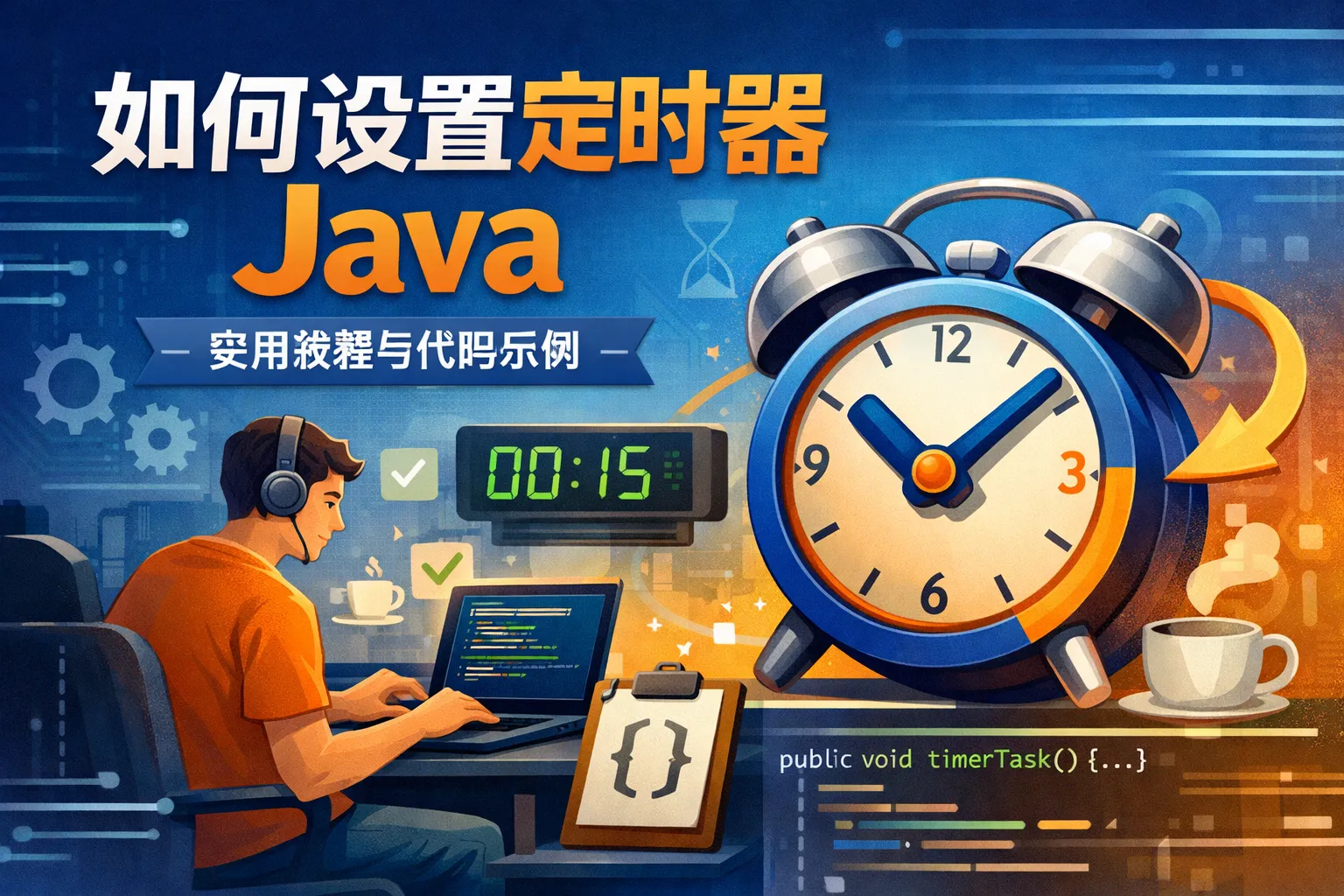 如何设置定时器java