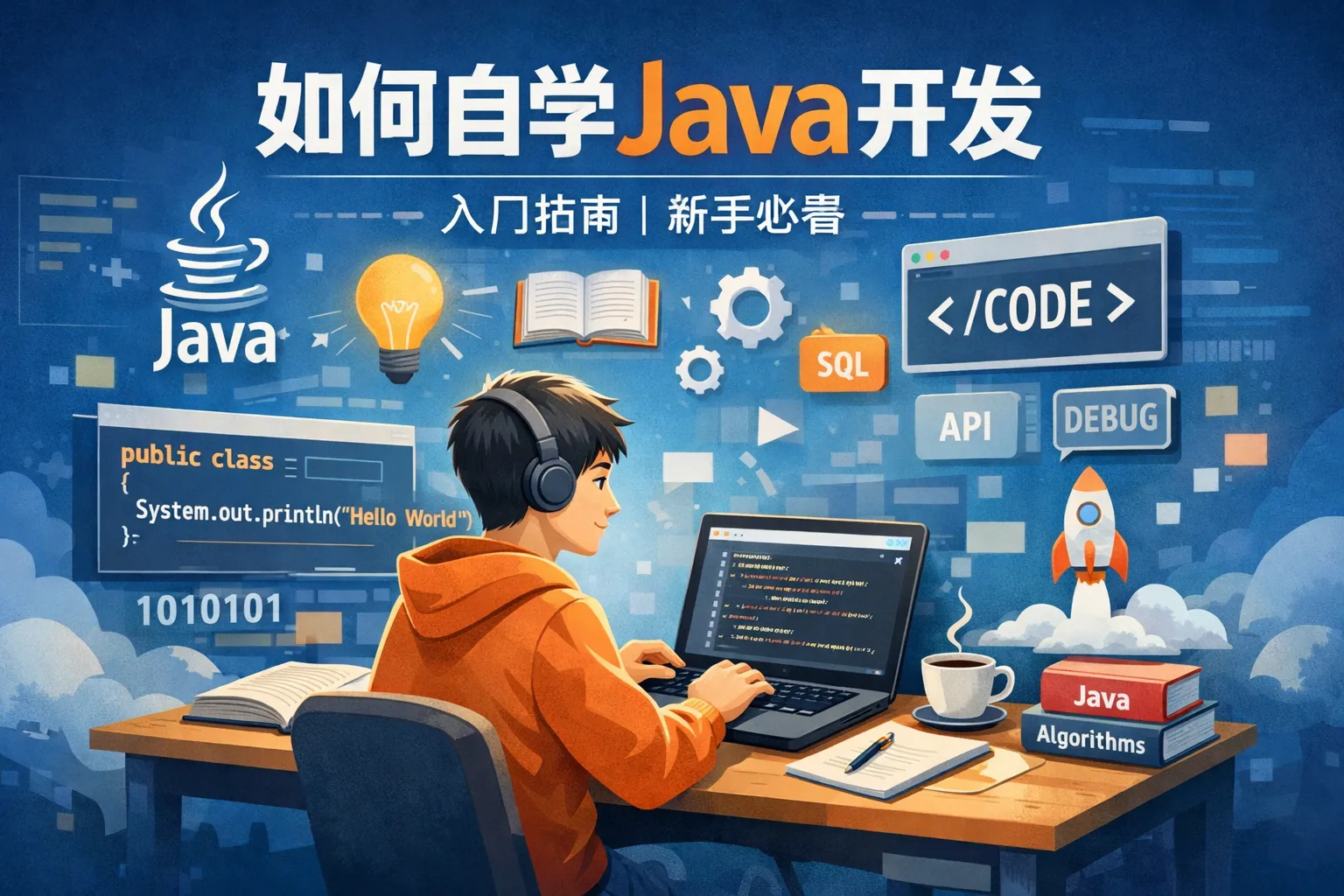 如何自学java开发