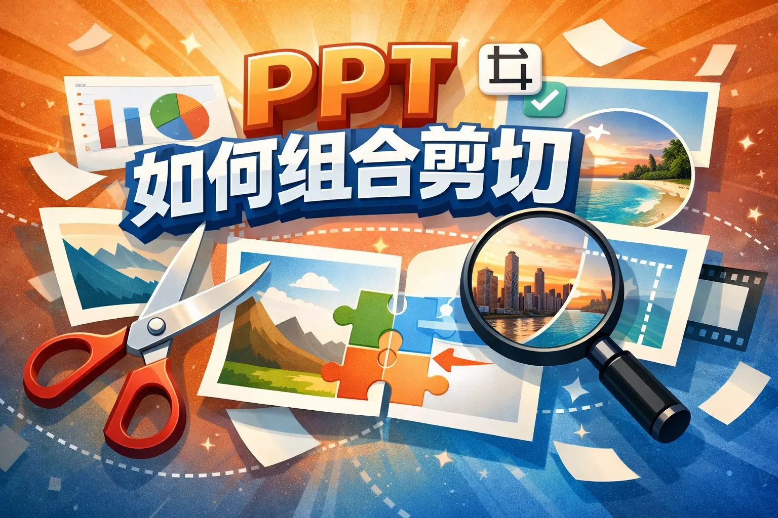 ppt如何组合剪切