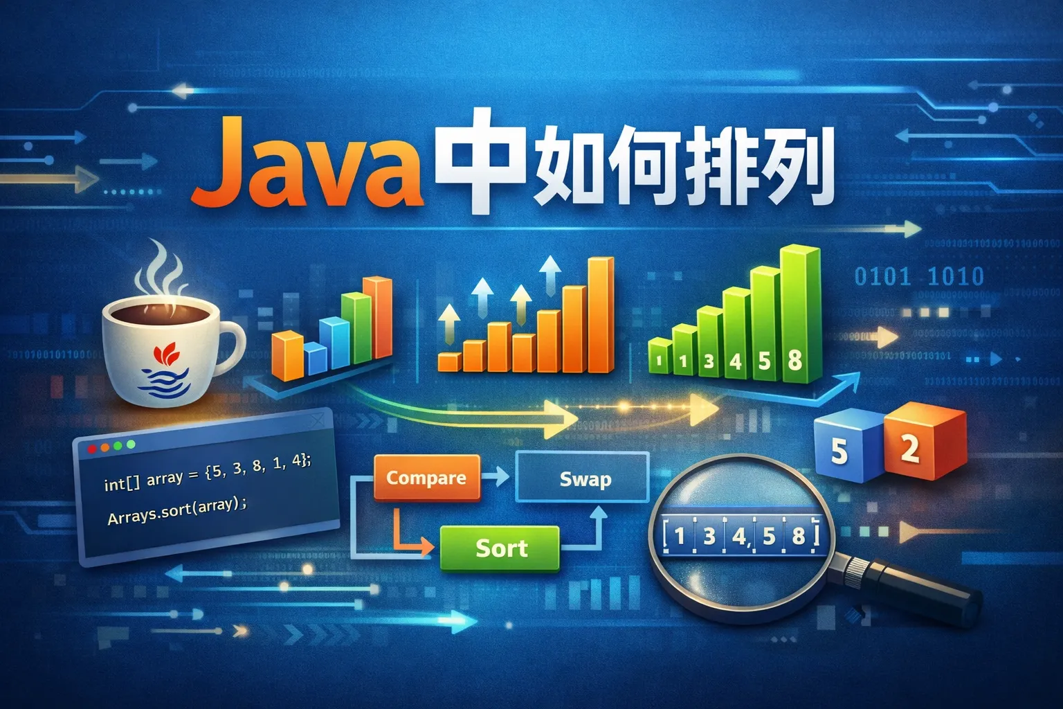 java中如何排列