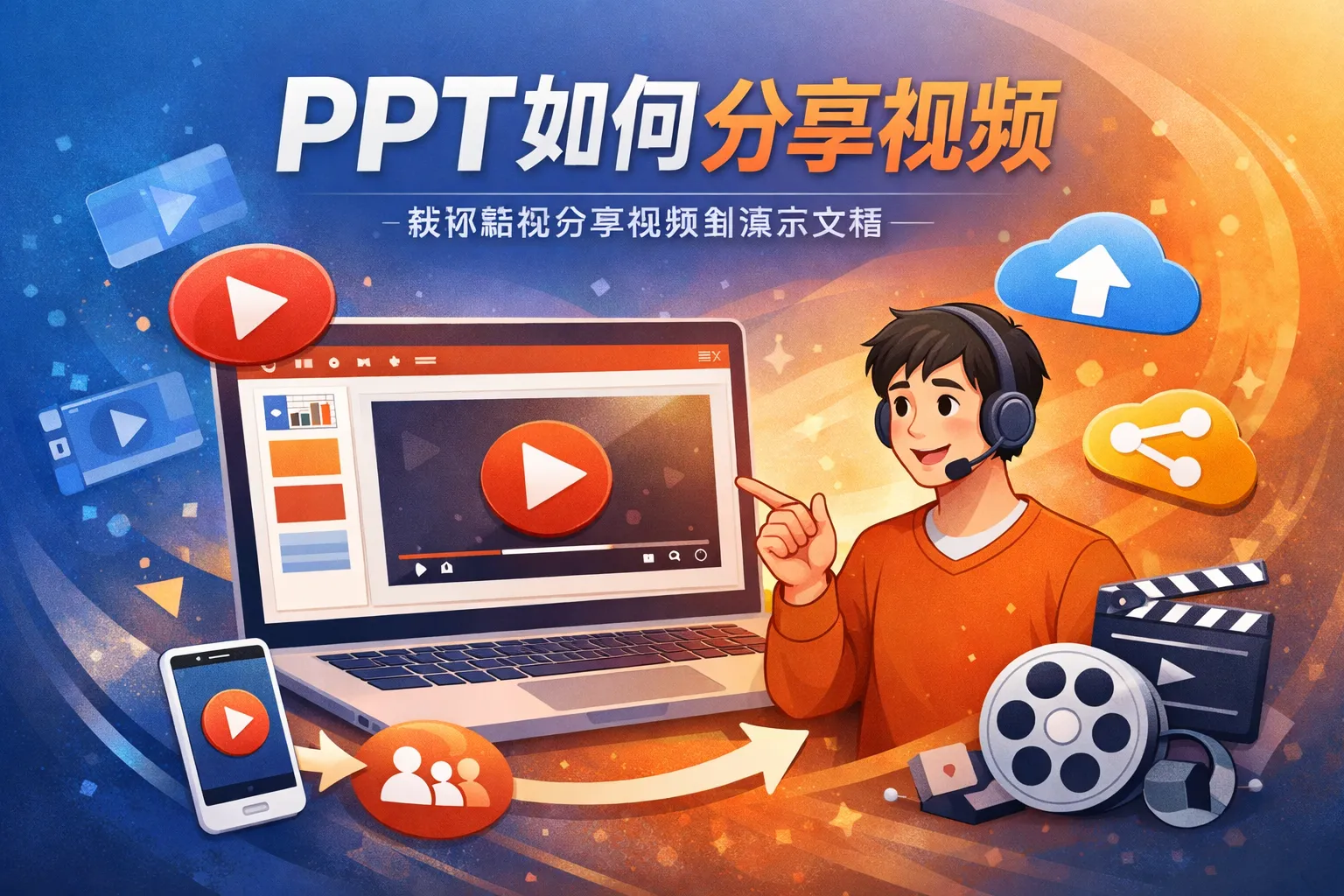 ppt如何分享视频