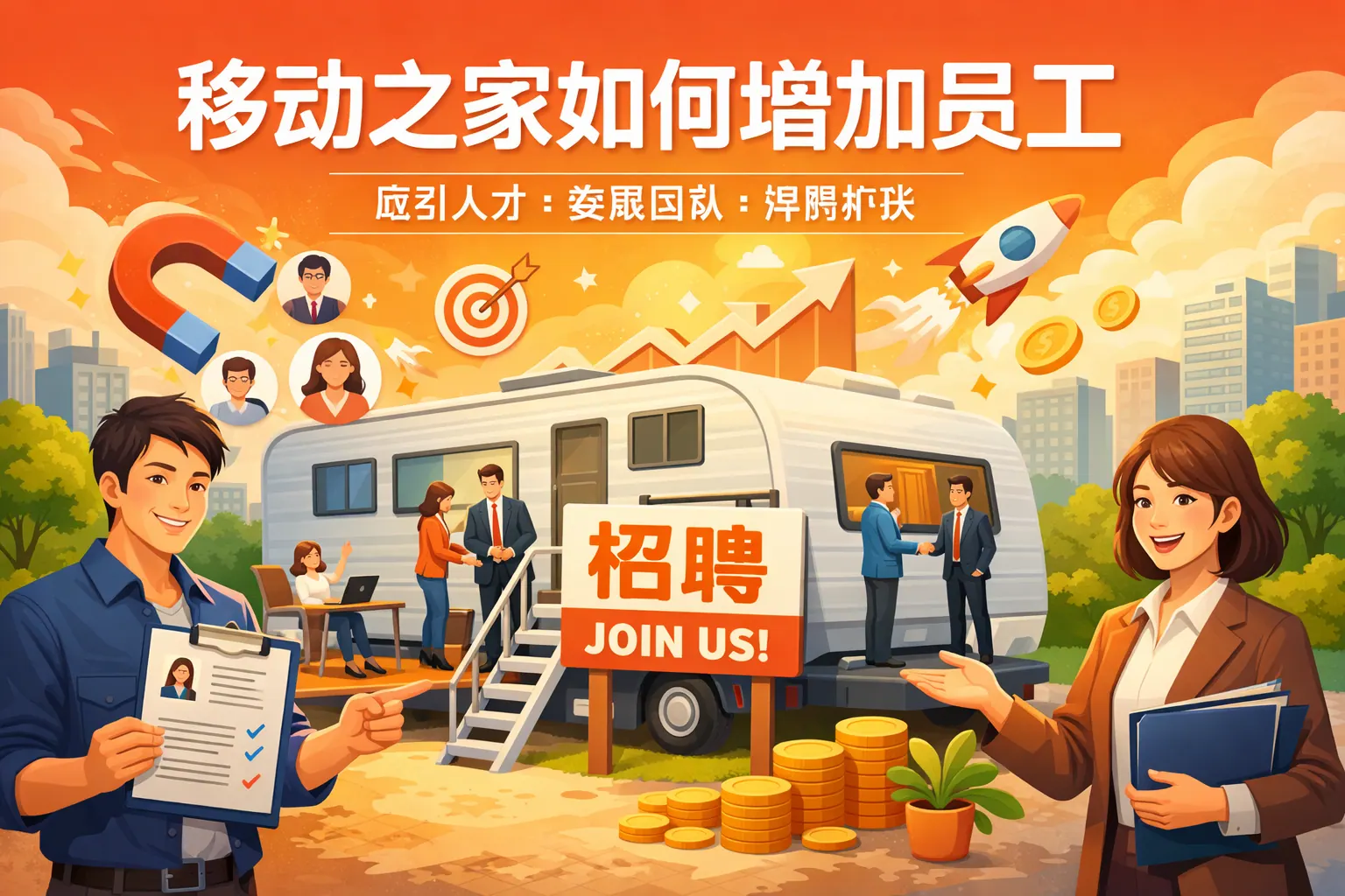 移动之家如何增加员工