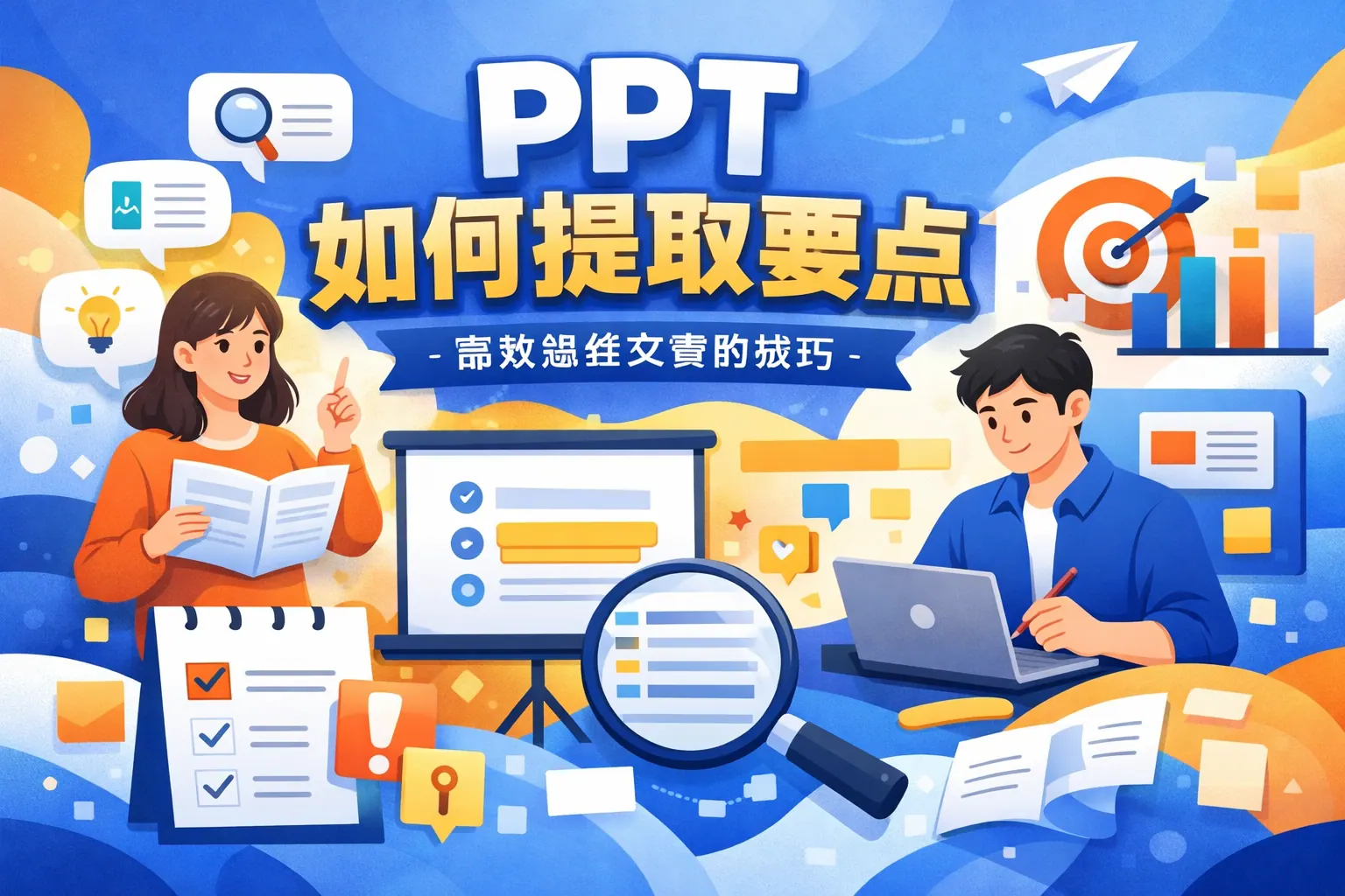 ppt如何提取要点