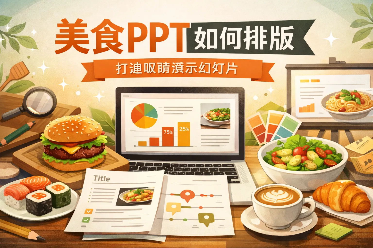 美食ppt如何排版