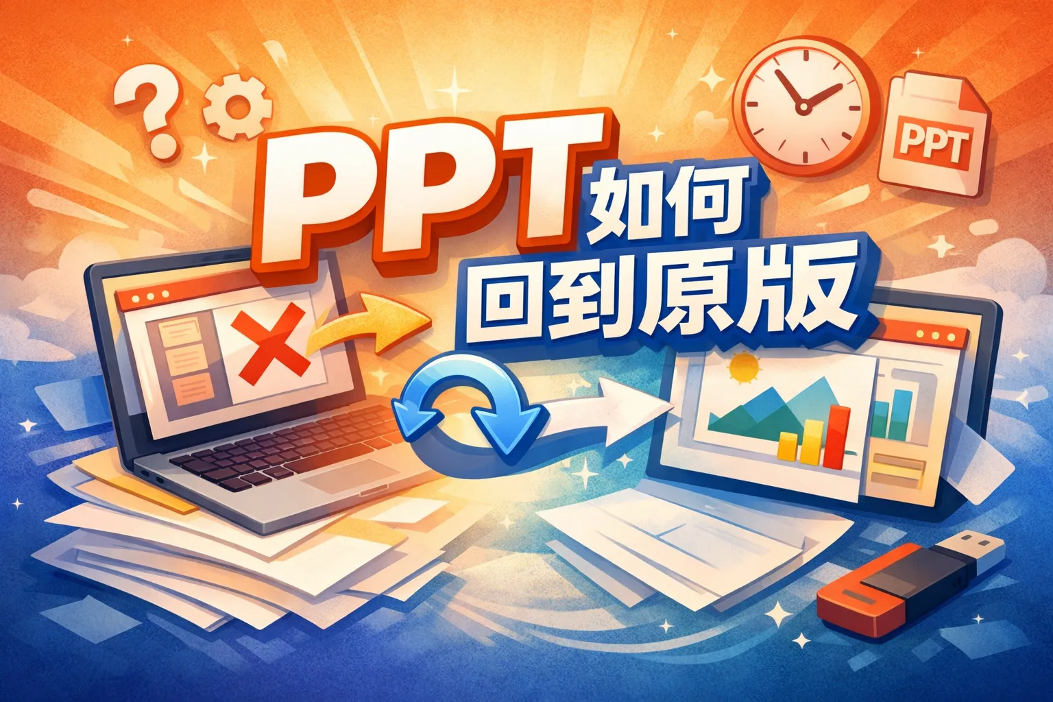 ppt如何回到原版