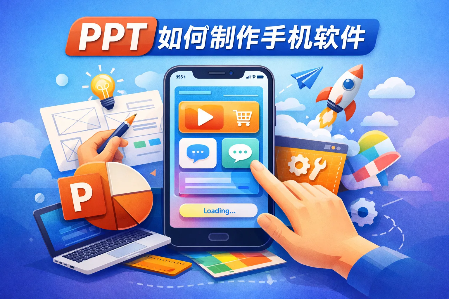 ppt如何制作手机软件