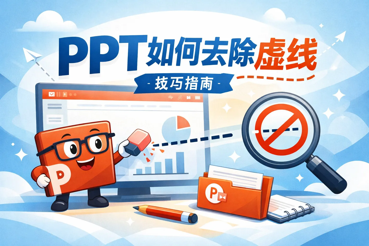 ppt如何去除虚线