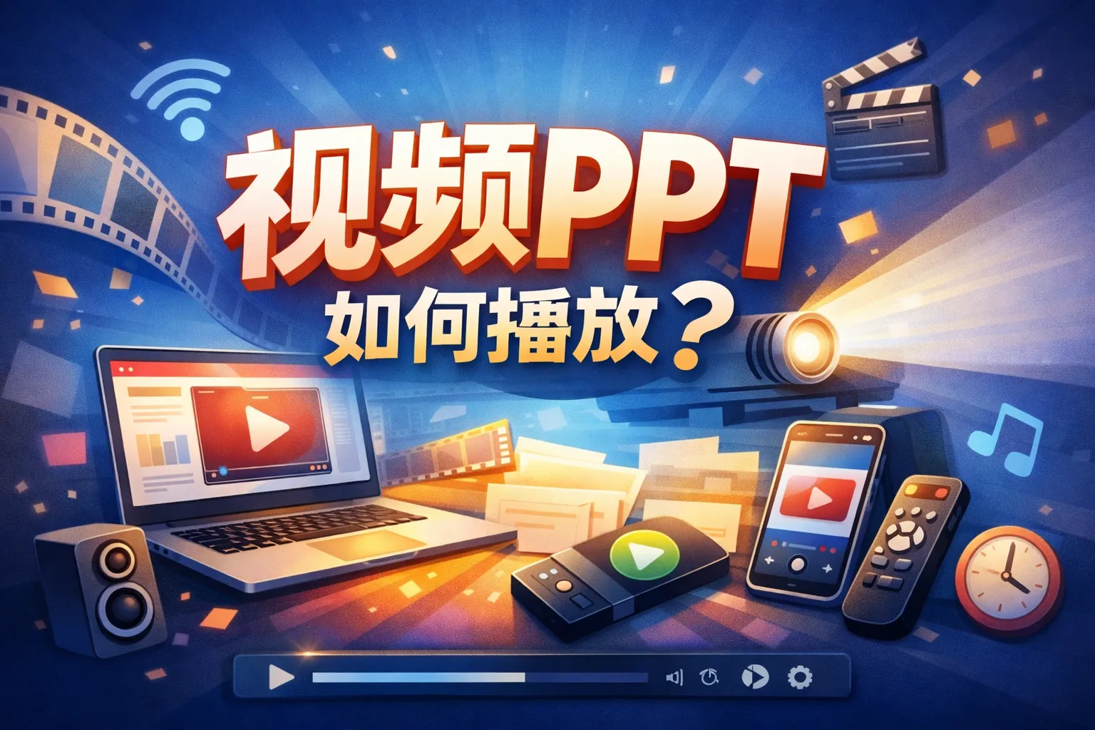 视频ppt如何播放