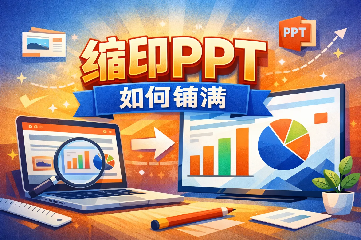 缩印ppt如何铺满