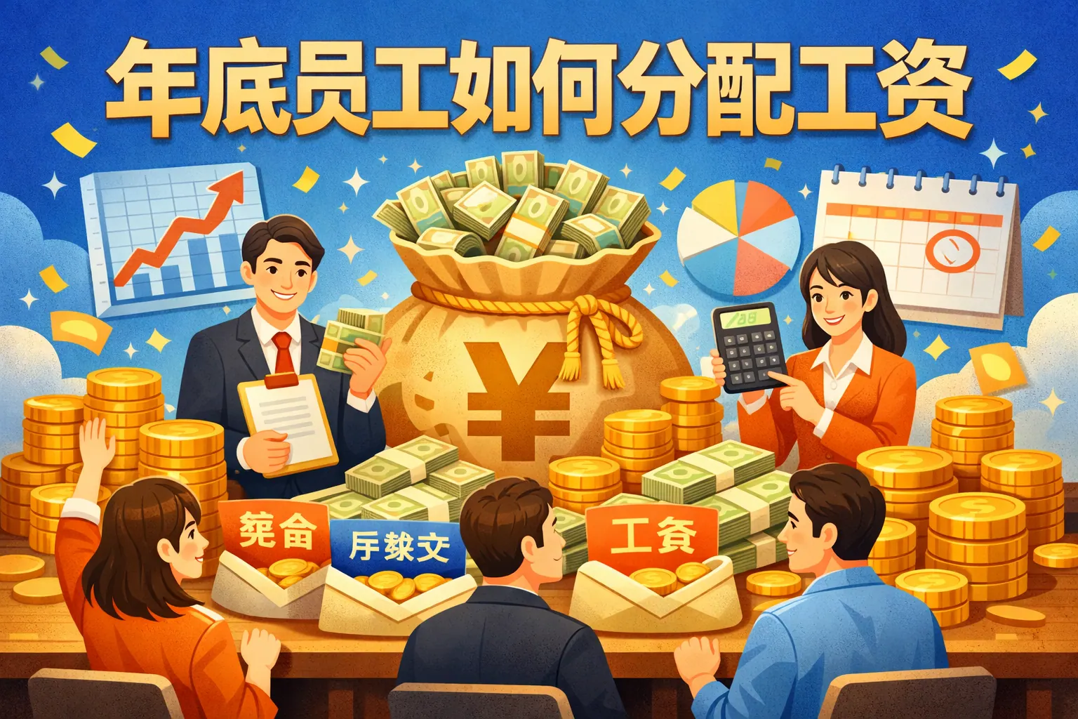 年底员工如何分配工资