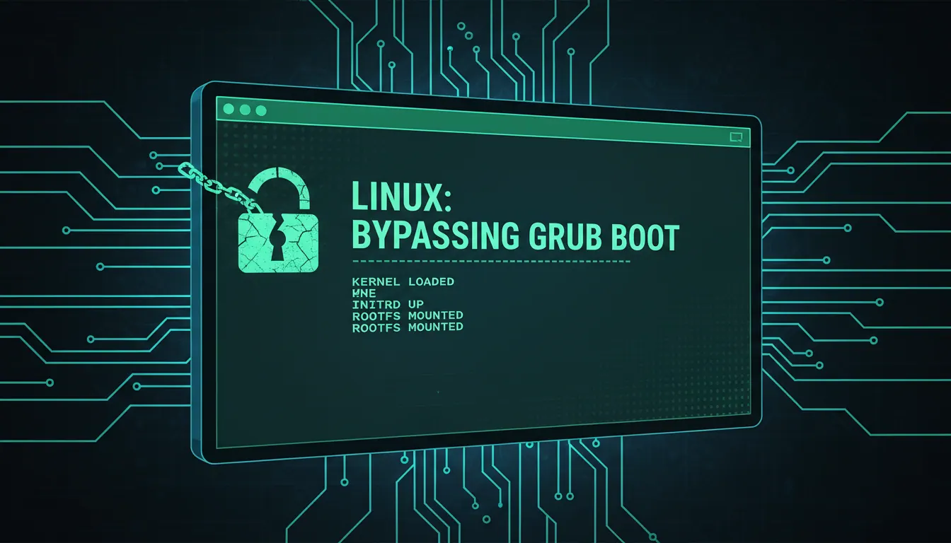 linux如何跳过grub引导
