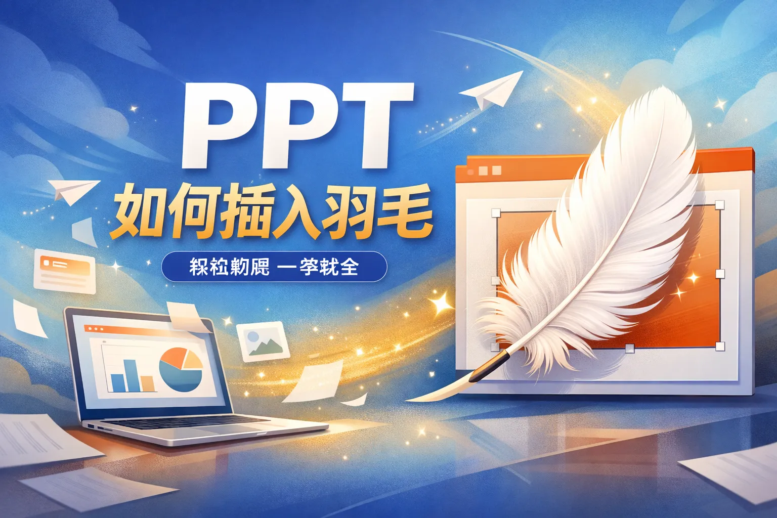 ppt如何插入羽毛