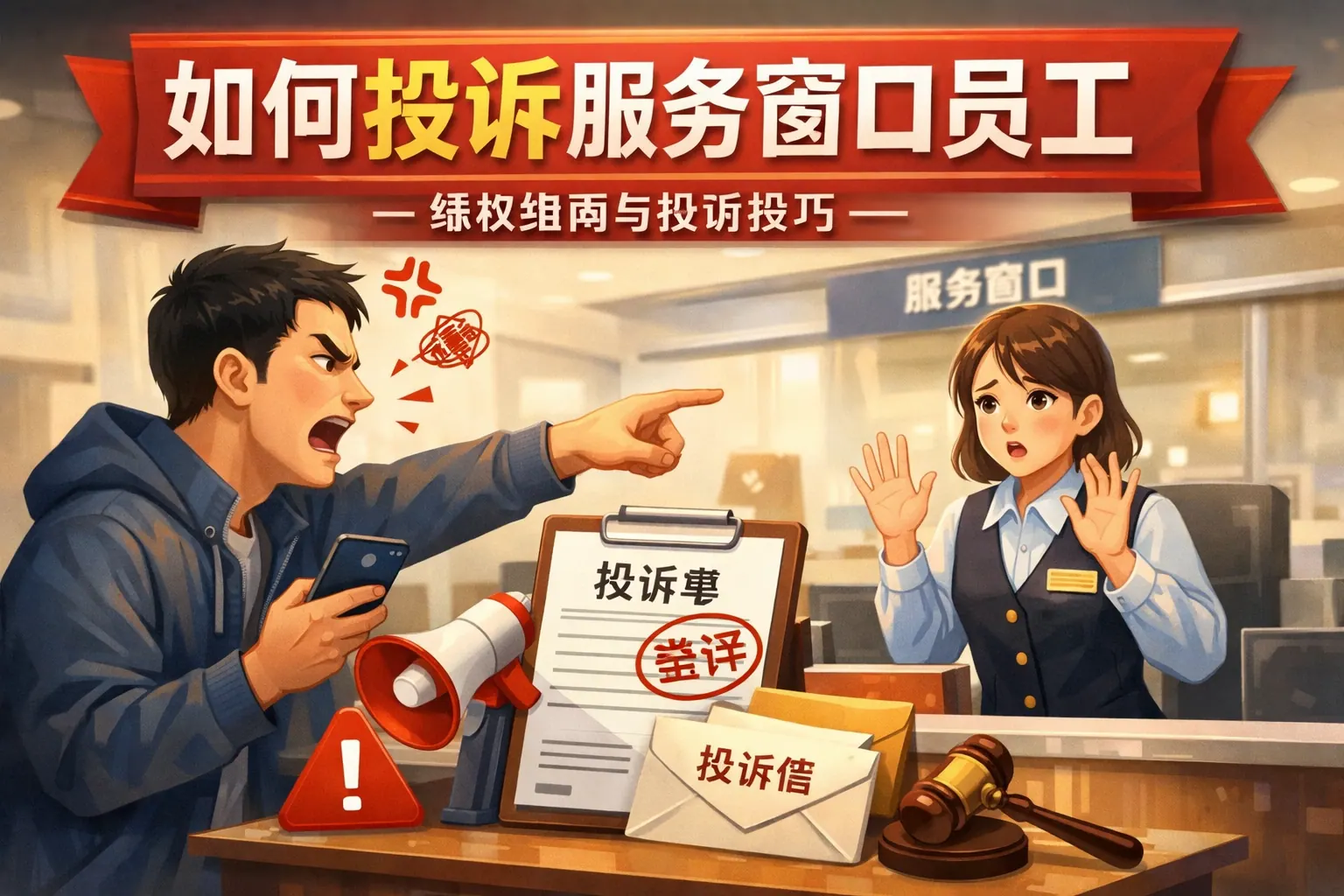 如何投诉服务窗口员工