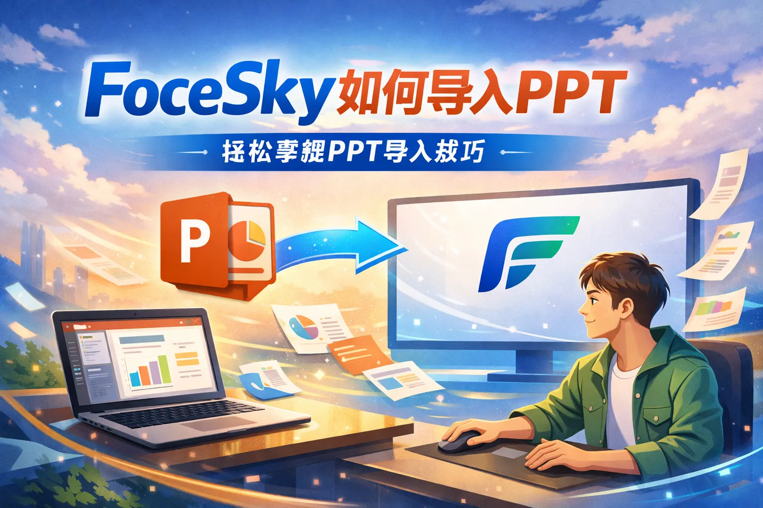 focesky如何导入ppt