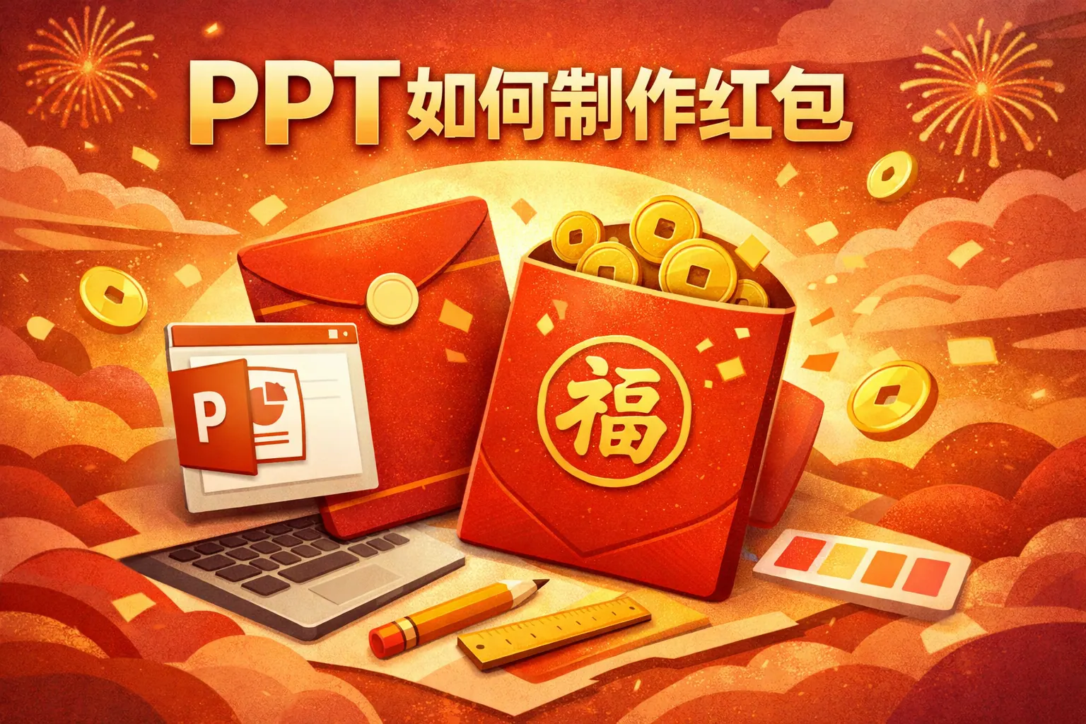 ppt如何制作红包