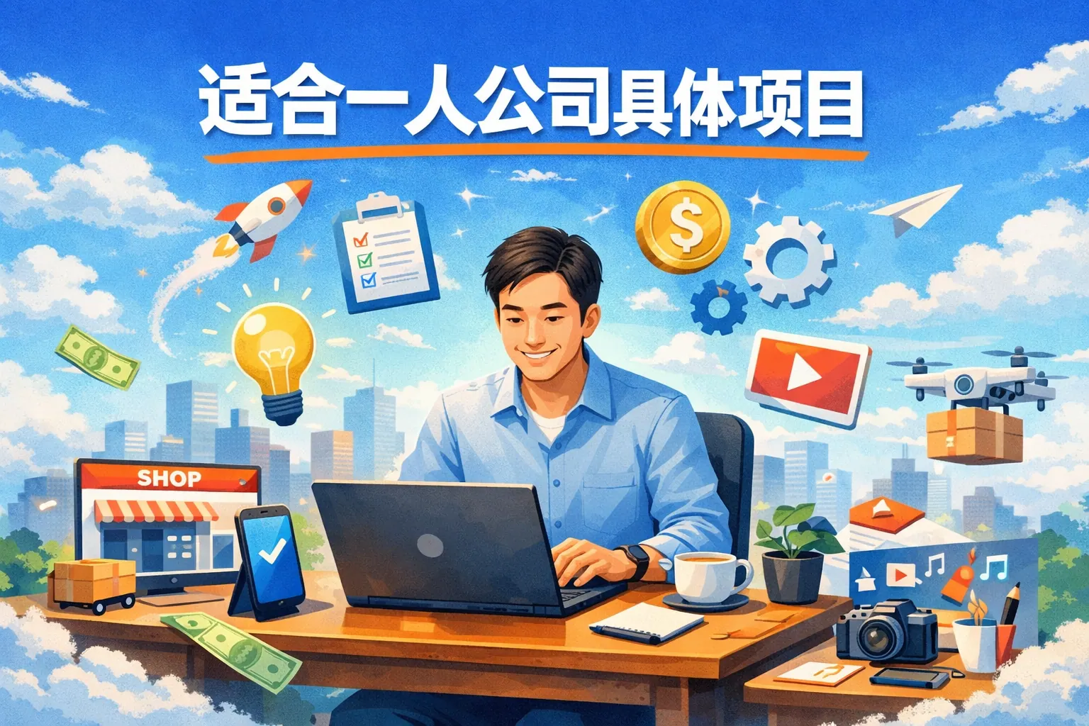 适合一人公司具体项目