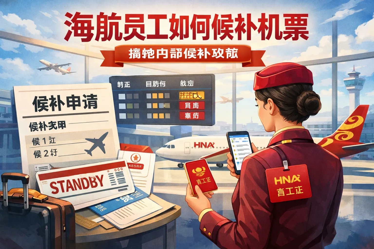 海航员工如何候补机票