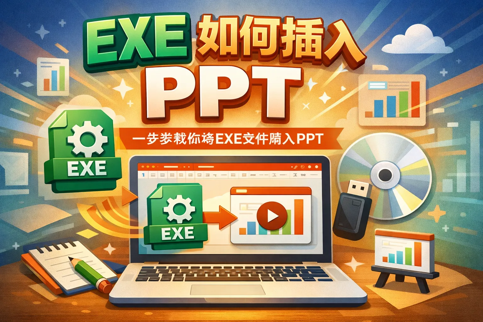 exe 如何插入ppt