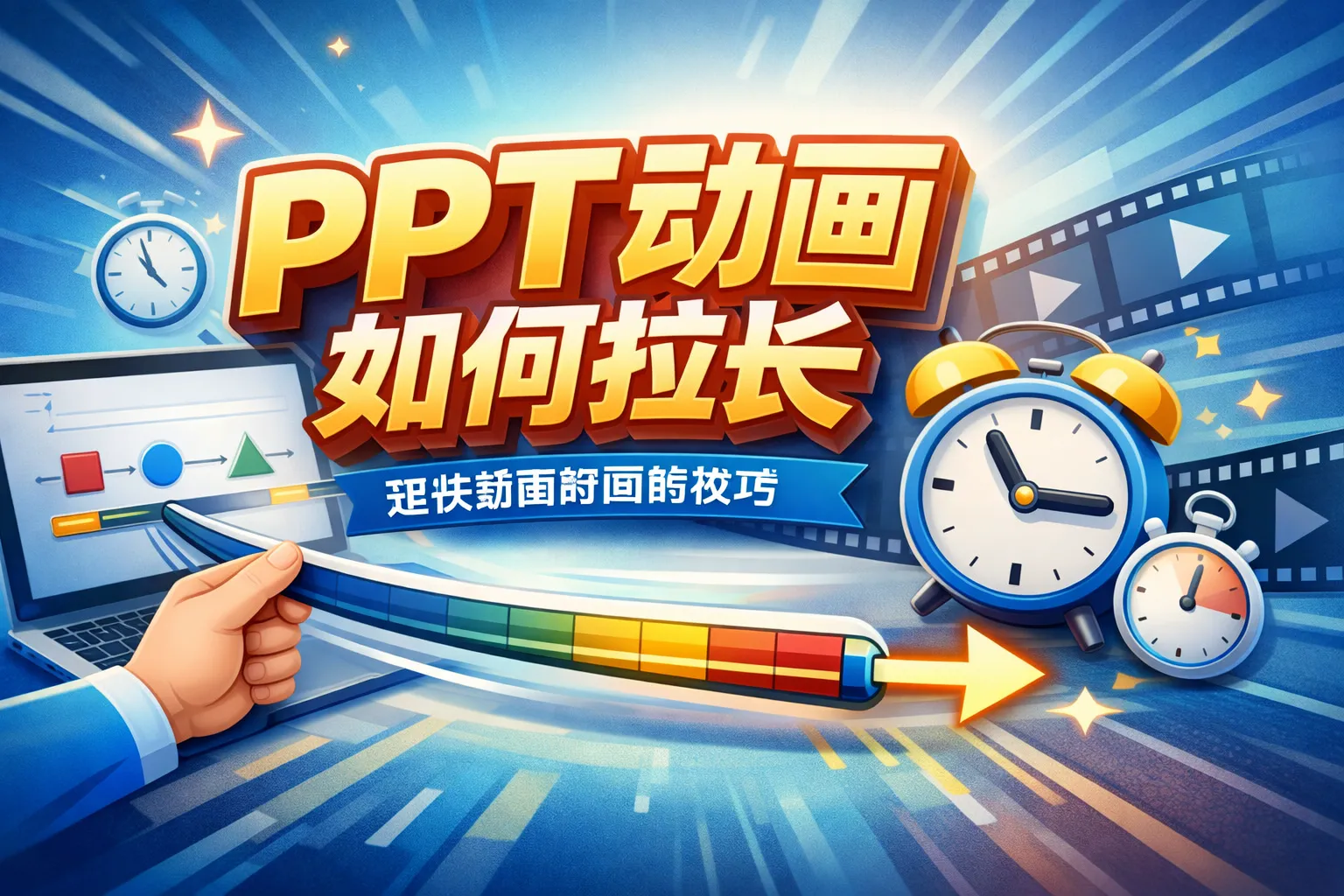 ppt动画如何拉长