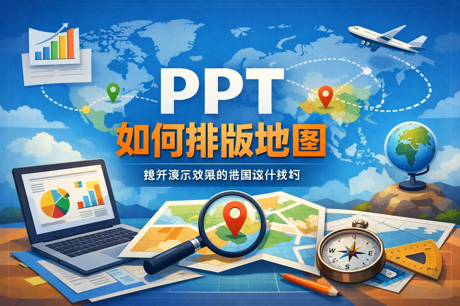 ppt如何排版地图