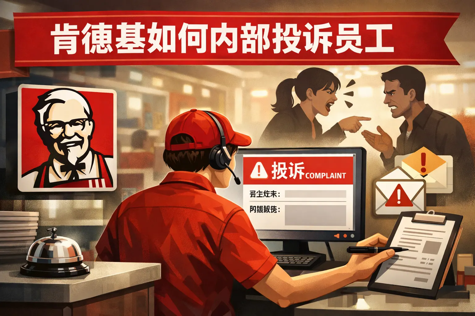 肯德基如何内部投诉员工