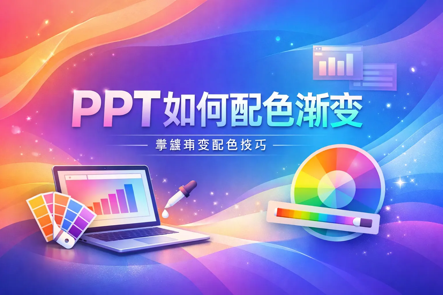 ppt如何配色渐变