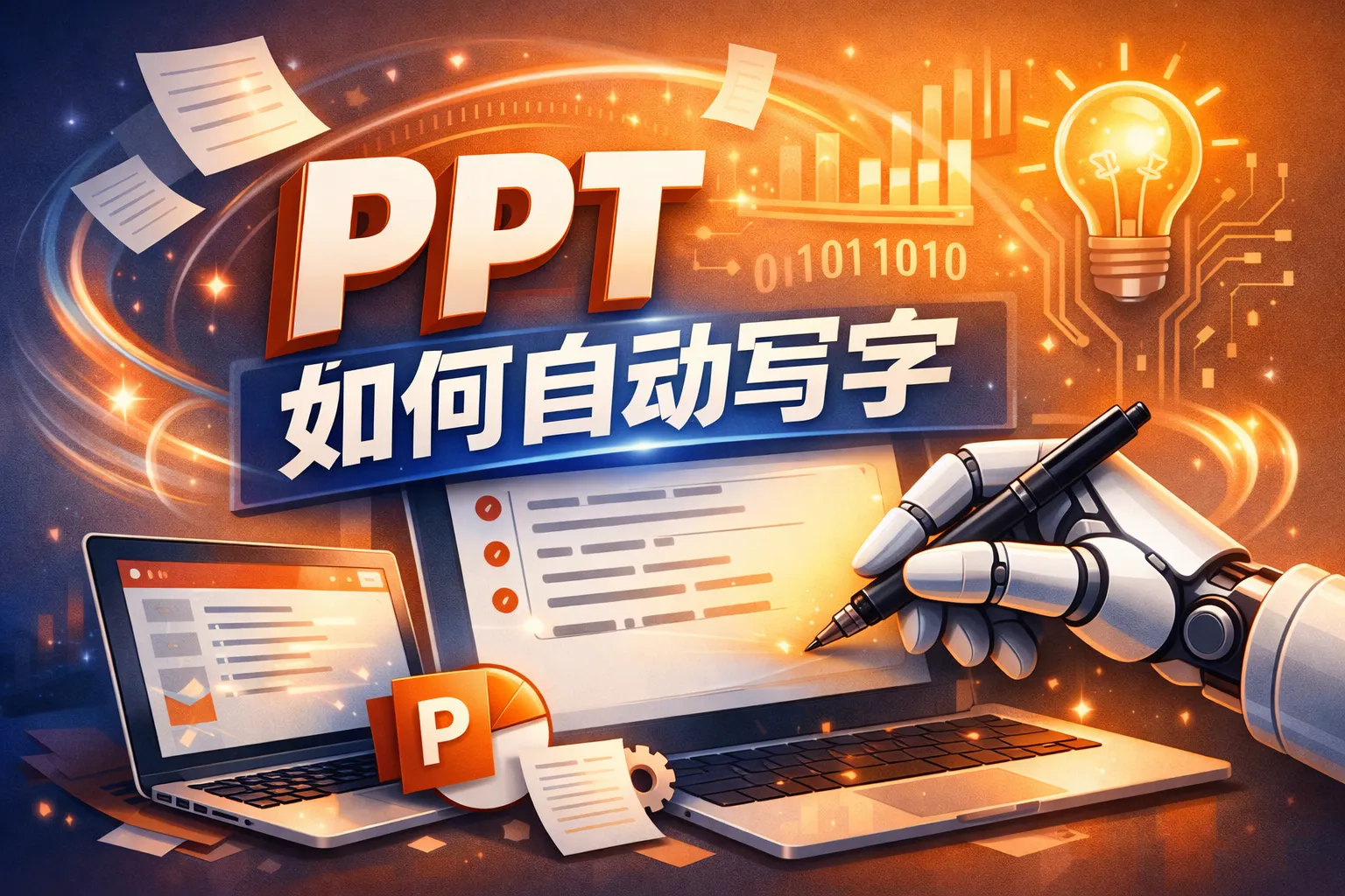 ppt如何自动写字