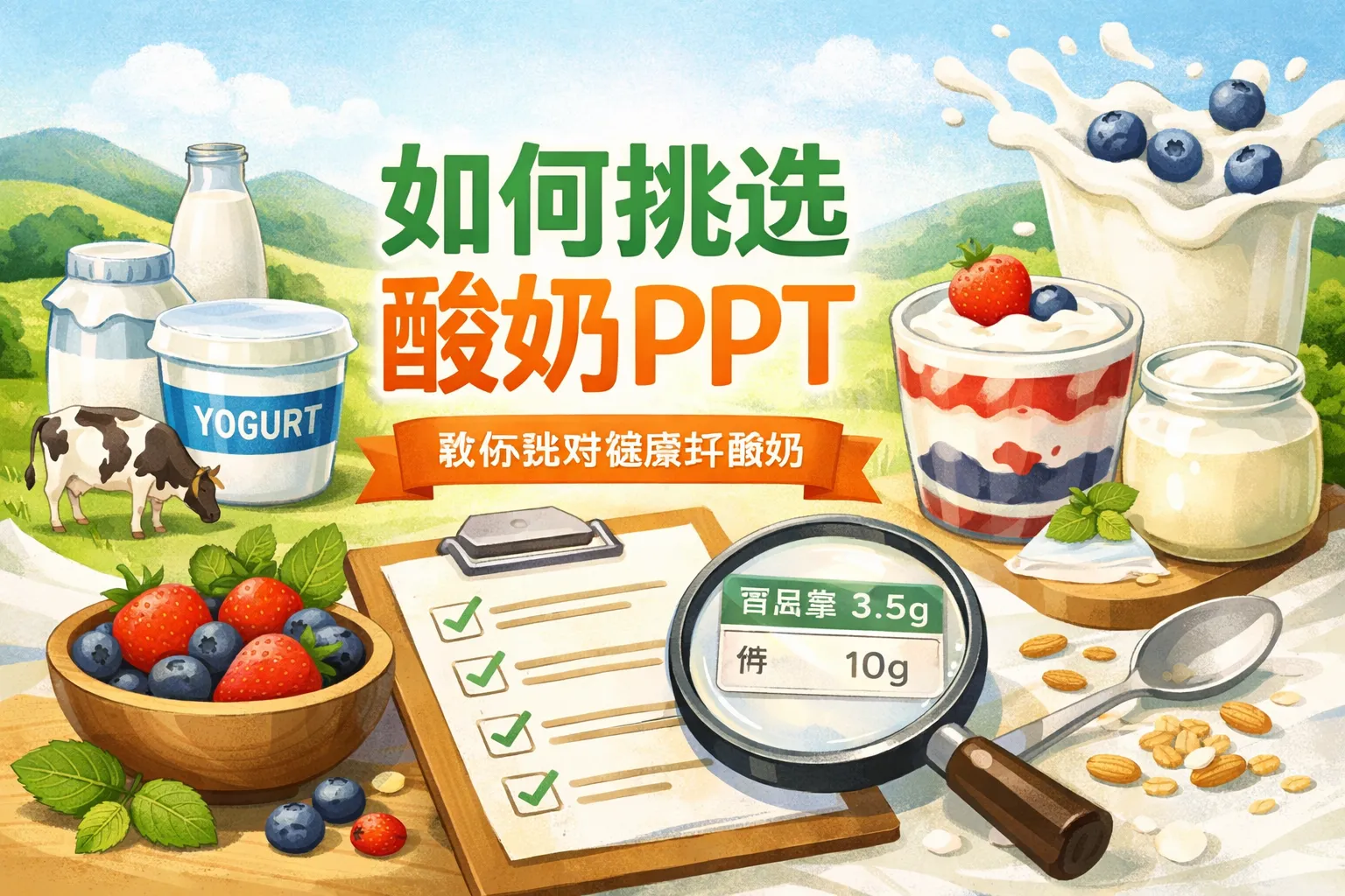 如何挑选酸奶ppt