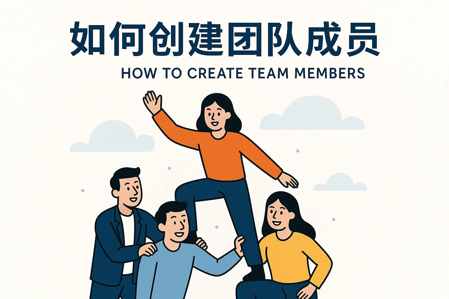 如何创建团队成员