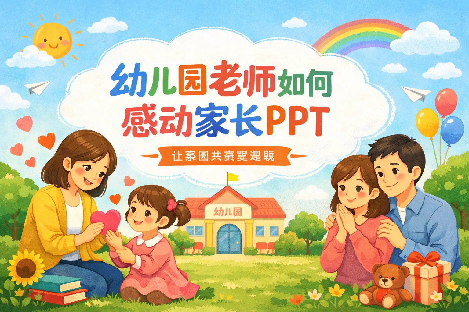 幼儿园老师如何感动家长PPT