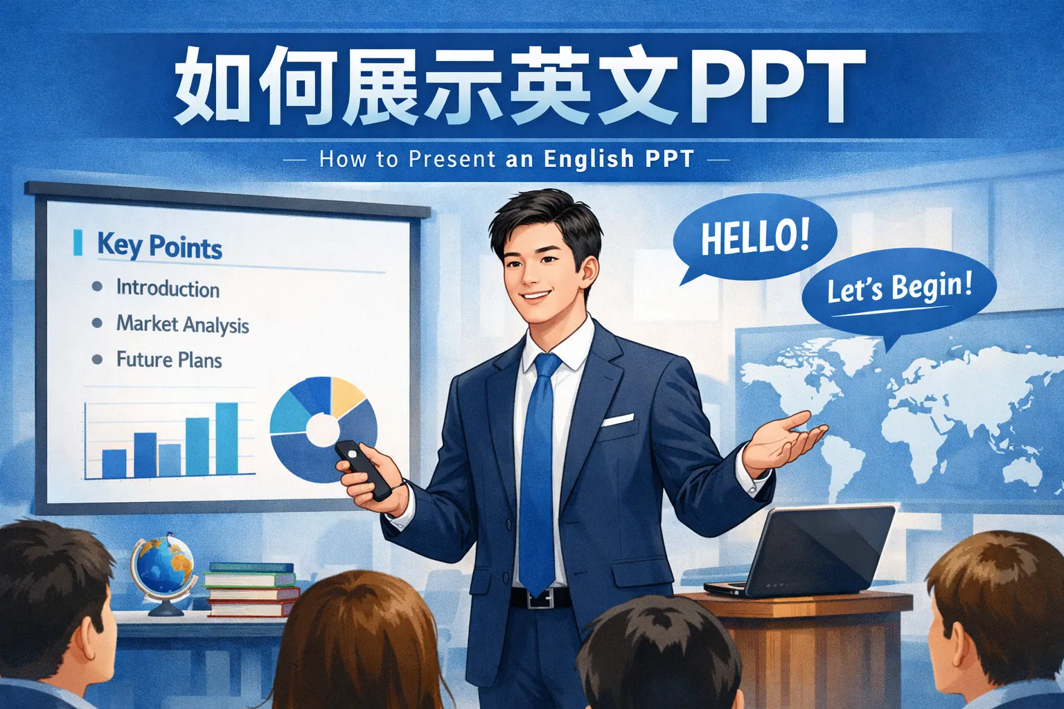如何展示英文PPT