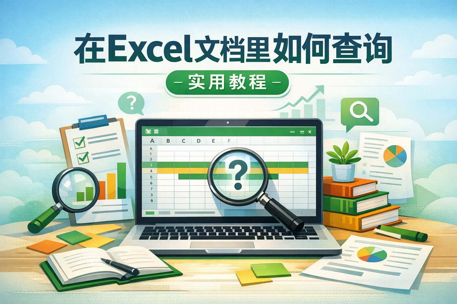 在excel文档里如何查询