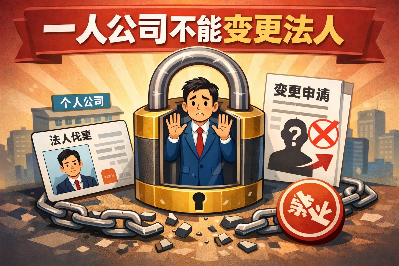 一人公司不能变更法人