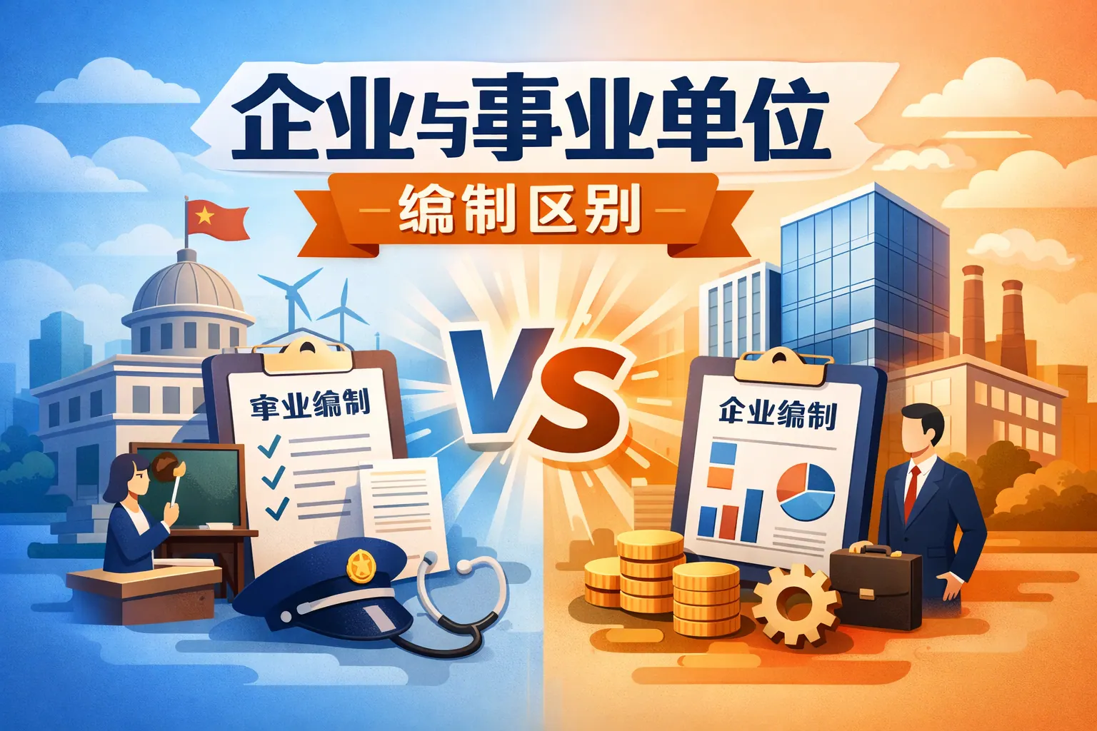 企业事业单位编制区别