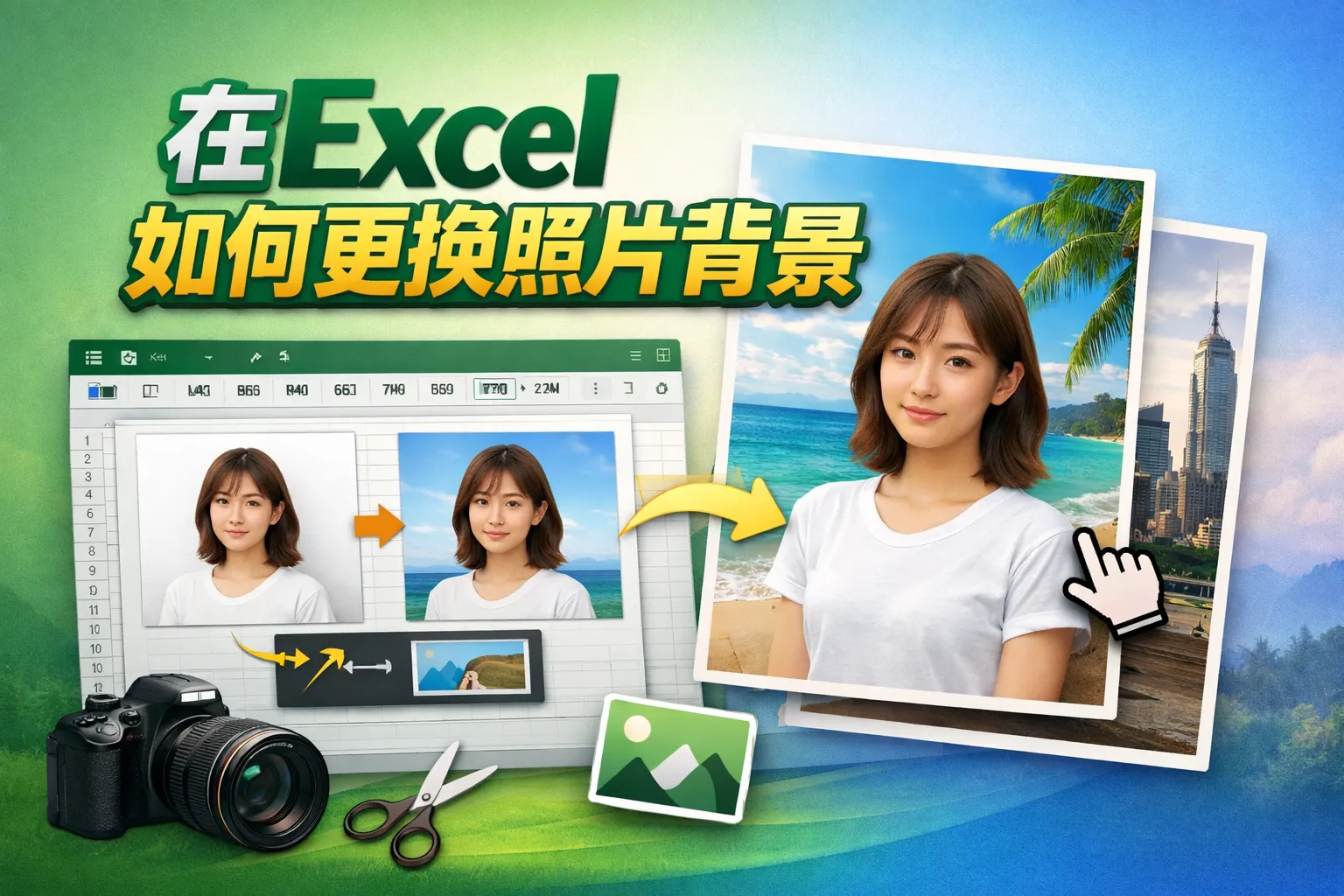 在excel如何更换照片背景