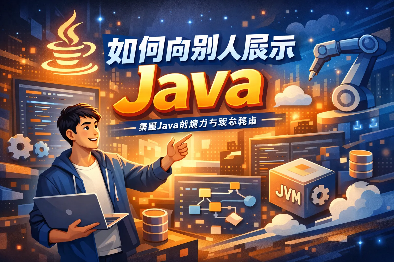 如何向别人展示java
