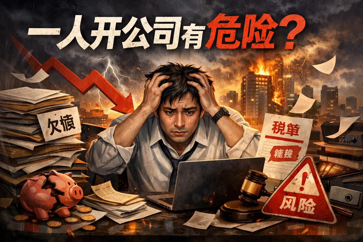 一人开公司有多危险