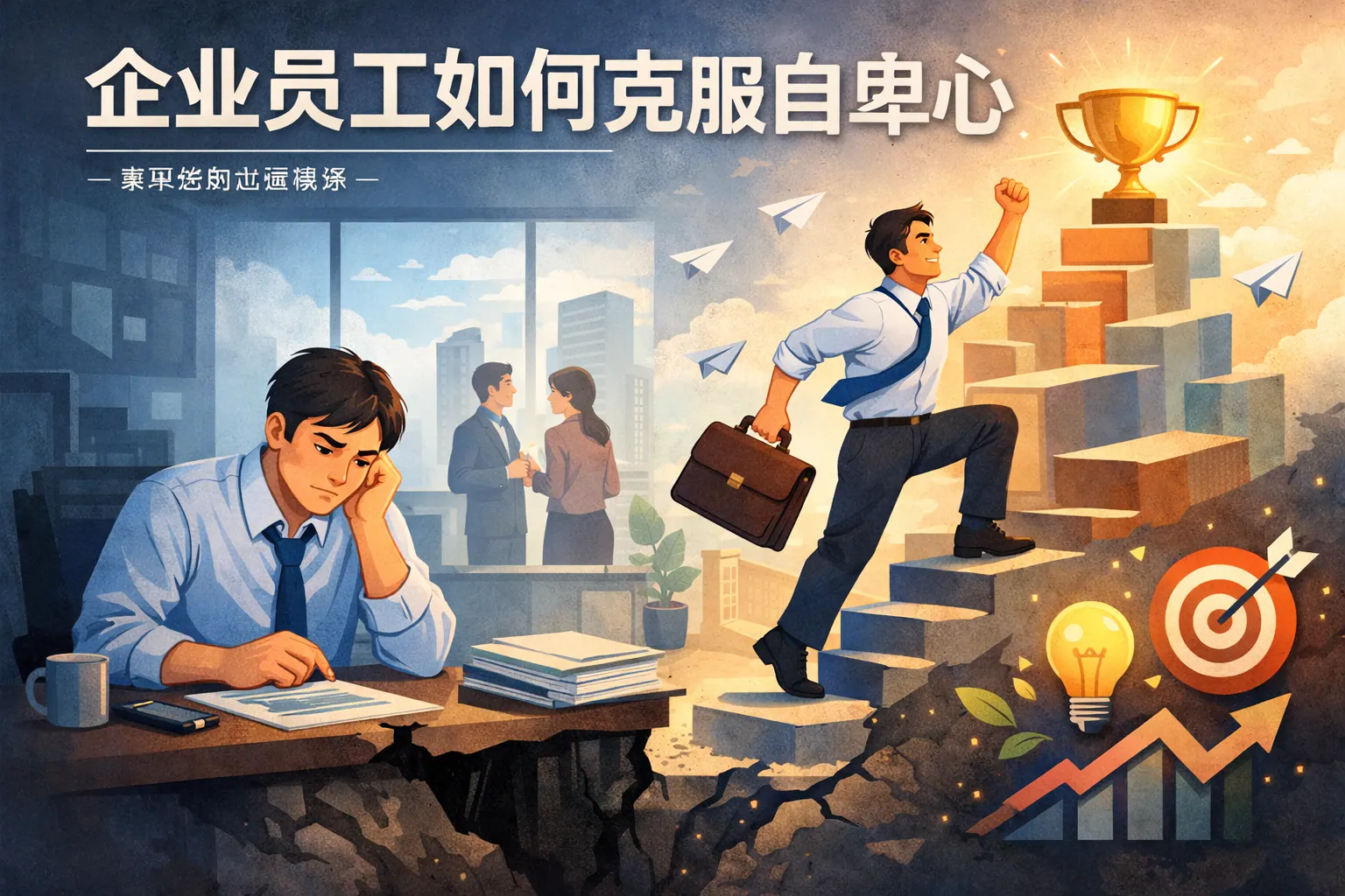 企业员工如何克服自卑心