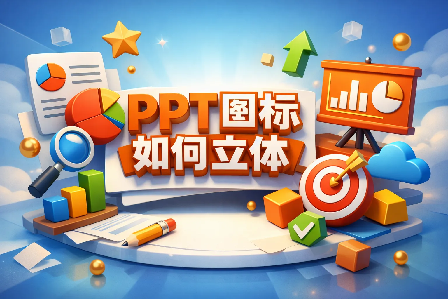 ppt图标如何立体