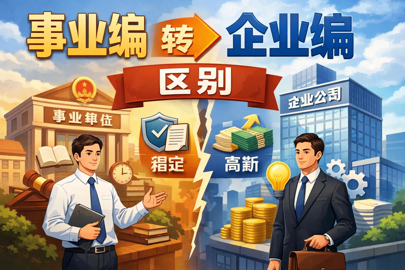 事业编转企业编区别