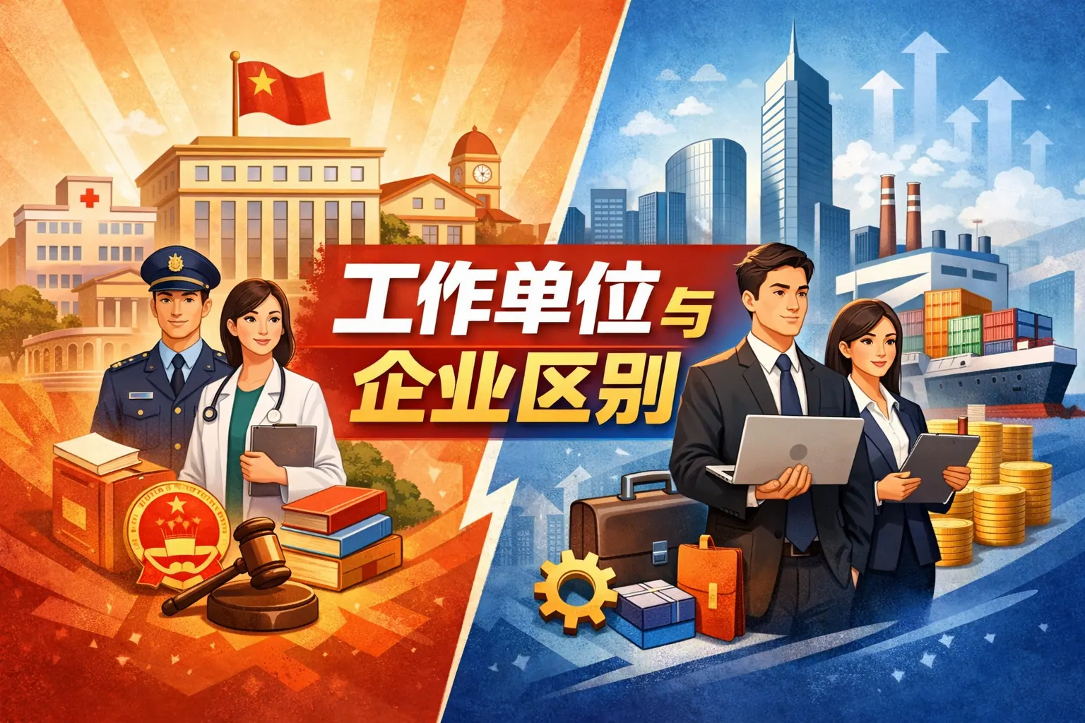 工作单位与企业区别