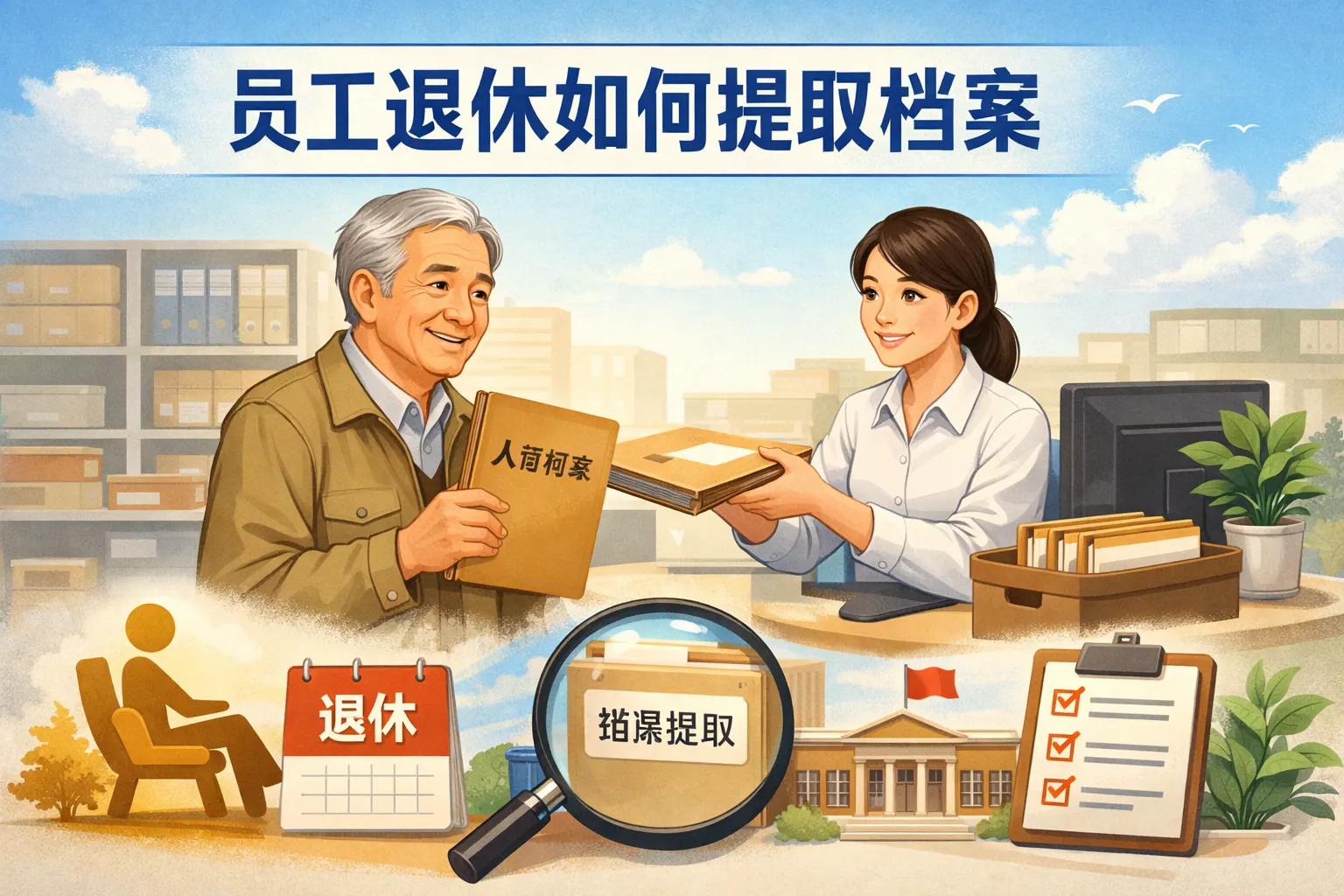 员工退休如何提取档案