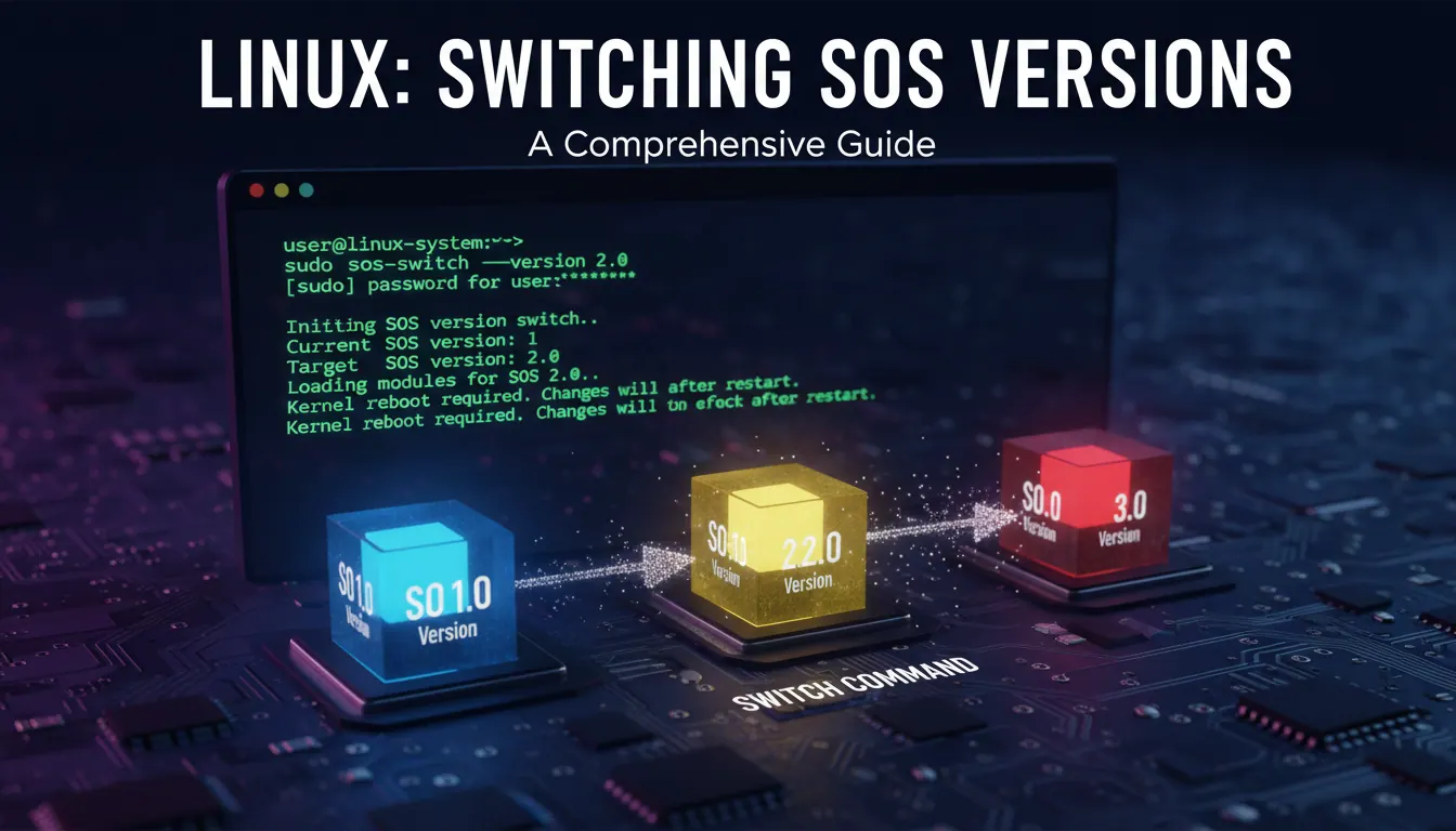 linux如何切换sos版本